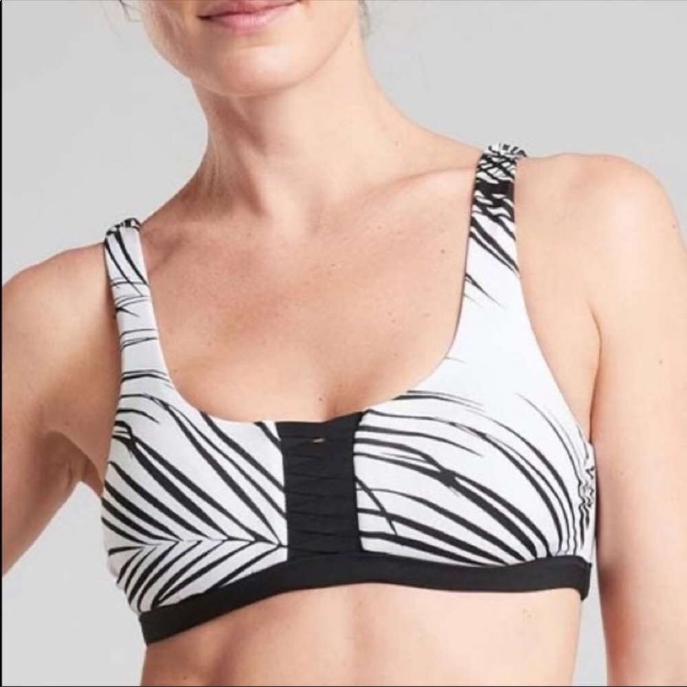 Athleta Adriata Retro palm bikini top Only medium
